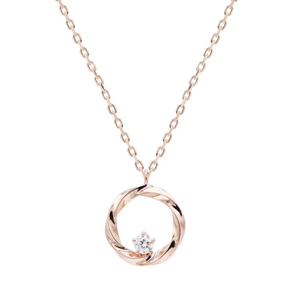 클라베드제이다이아몬드 0.1캐럿목걸이 인피닛