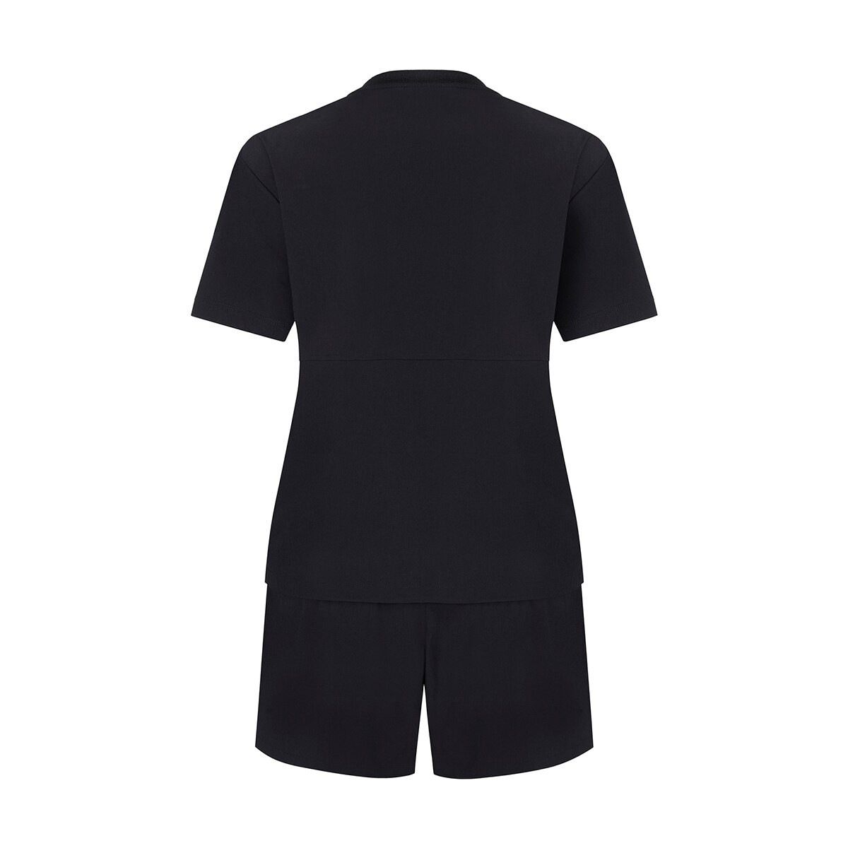 네파 여성 우븐 반소매 티셔츠 - 블랙