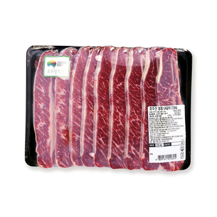 호주산 냉동 LA갈비 2.5kg x 2팩 호주산 냉동 LA갈비 2.5kg x 2팩