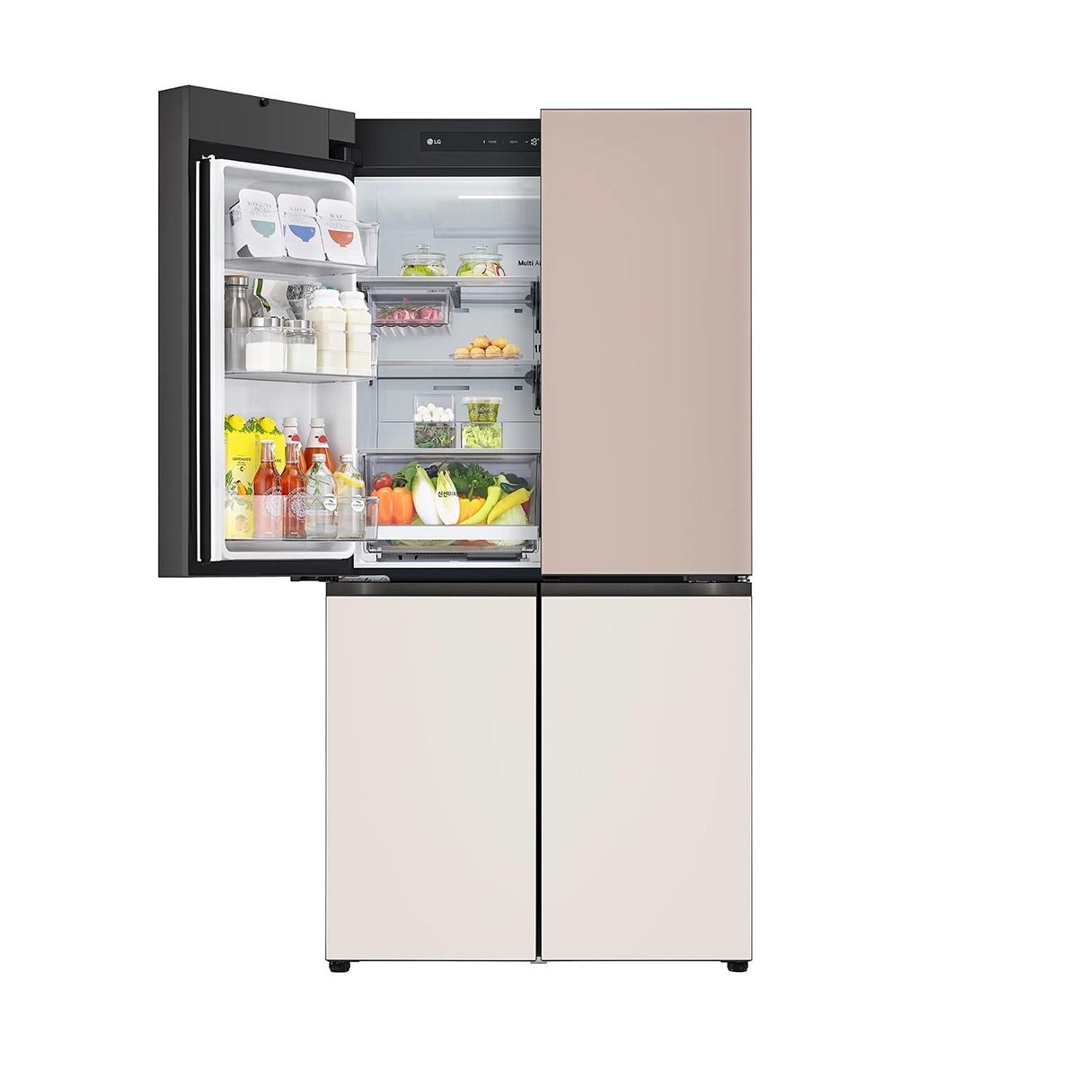 LG 오브제 AI 매직스페이스 냉장고 870L, 글라스 아몬드/토프 LG 오브제 AI 매직스페이스 냉장고 870L, 글라스 아몬드/토프