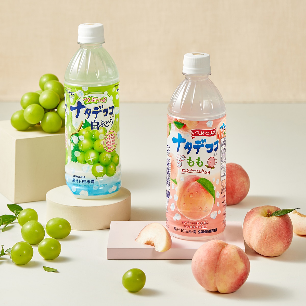 산가리아 나타드코코 복숭아 & 청포도 500ml x 12 산가리아 나타드코코 복숭아 & 청포도 500ml x 12