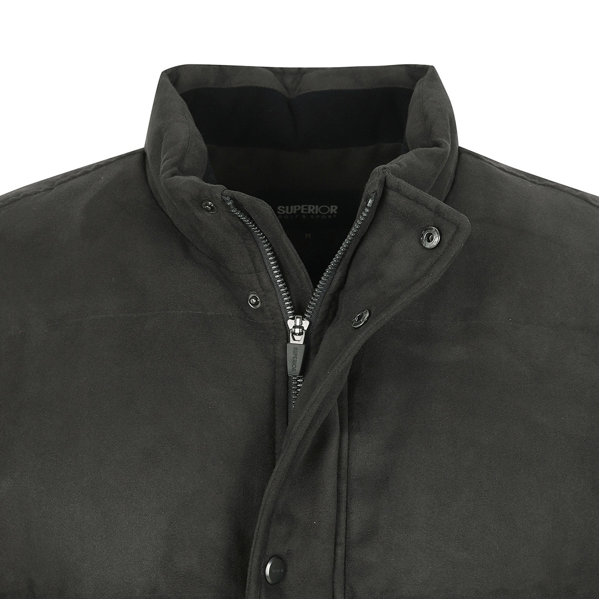 슈페리어 남성 스웨이드 다운 자켓 - 브라운, L