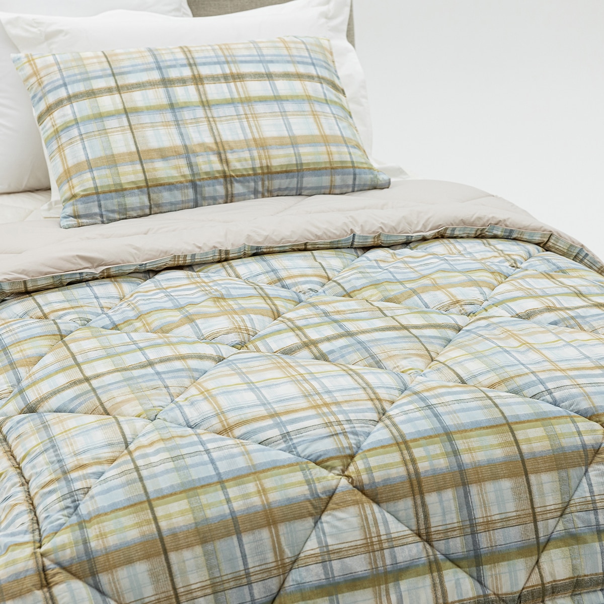 크리스피바바 양모 차렵 이불 - 싱글, 런던포그