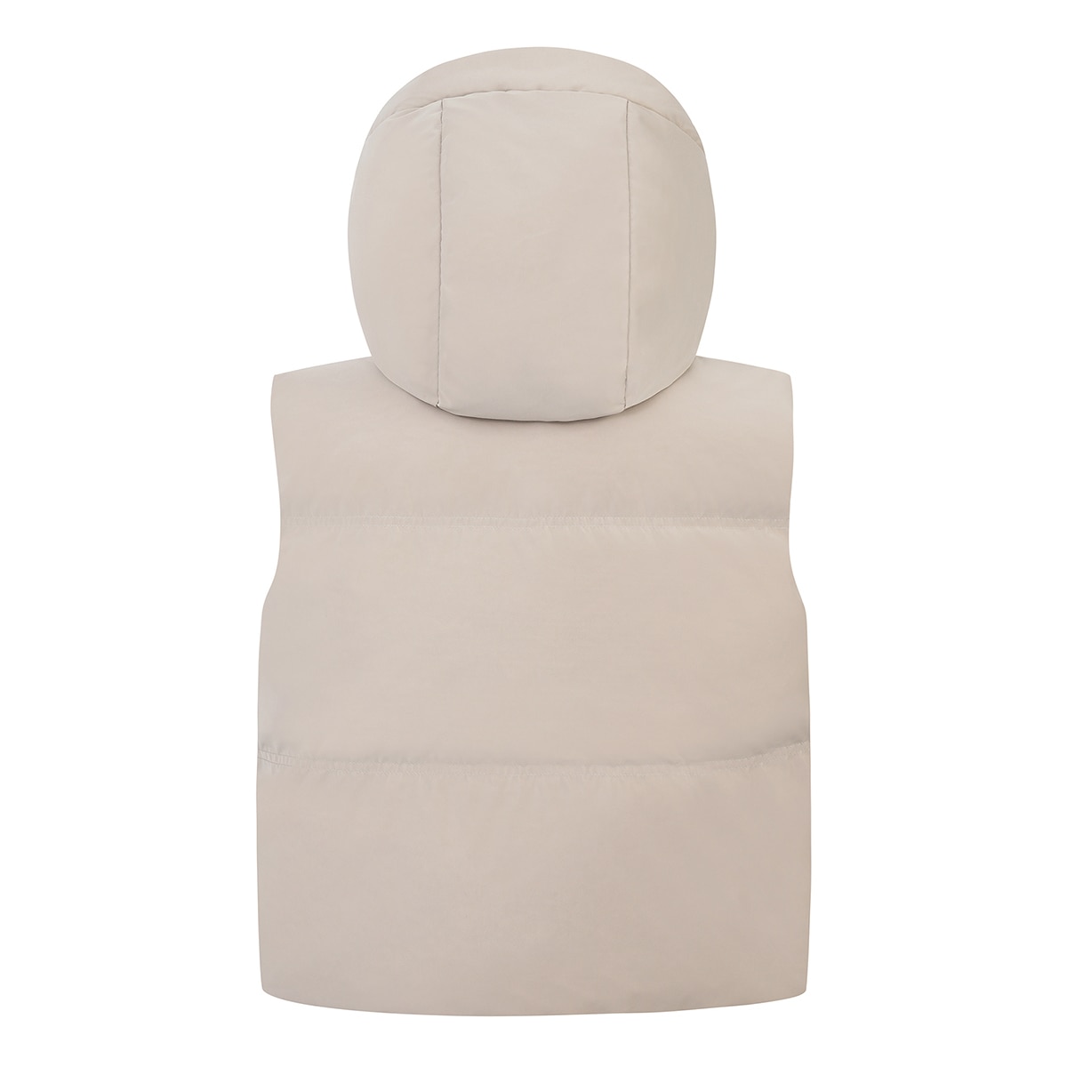 네파 여성 덕다운 후드 베스트 - 라이트 베이지, M