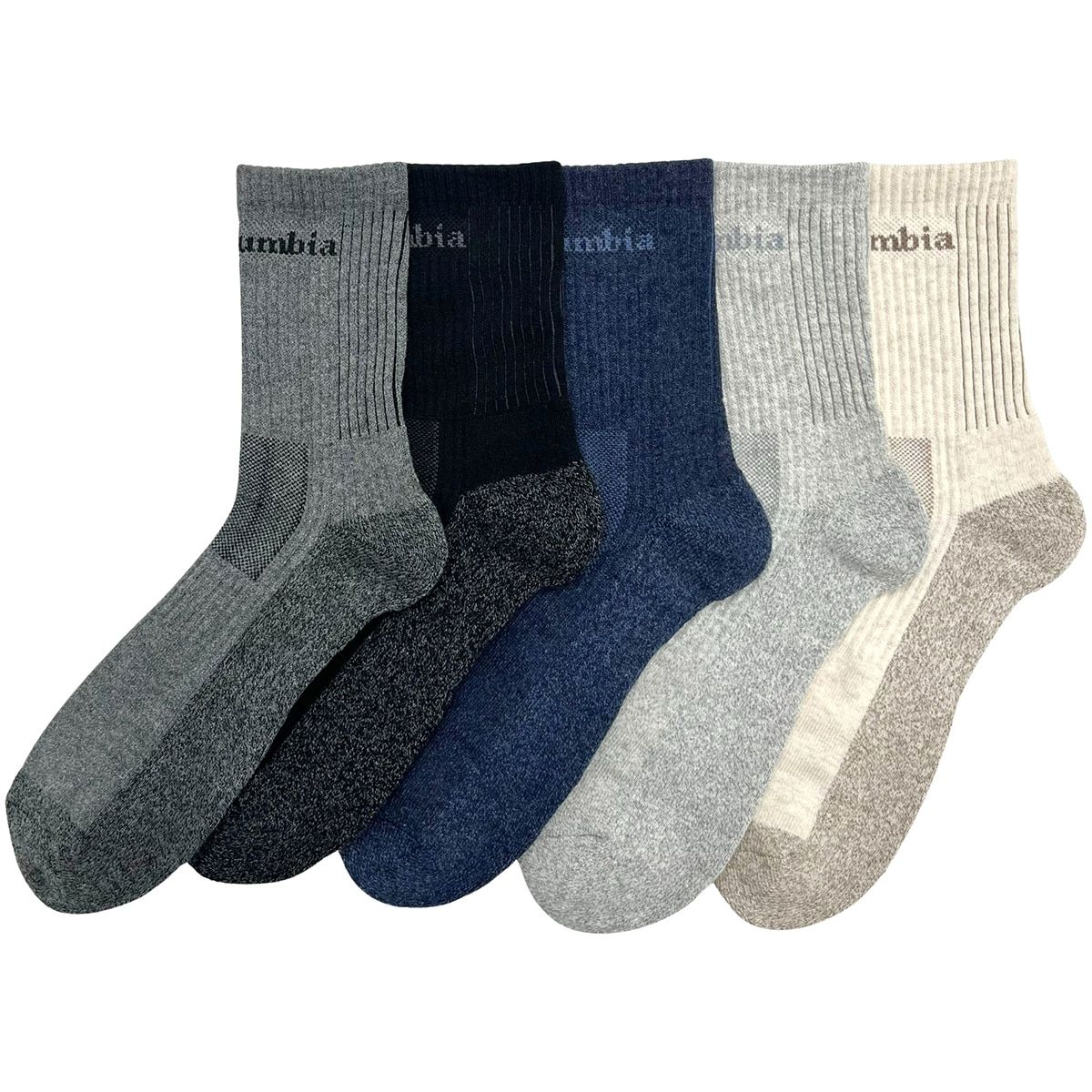 컬럼비아 성인 아웃도어 양말 5족 - L솔리드 컬럼비아 성인 아웃도어 양말 5족 - L솔리드