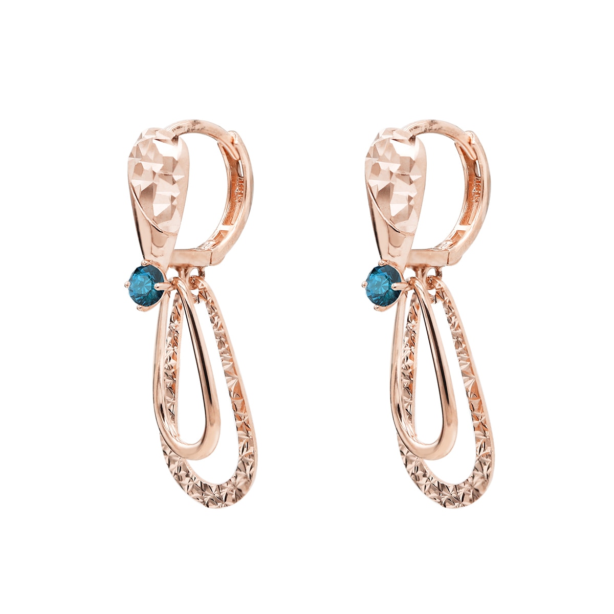 클라베드제이 토파즈 0.13캐럿 귀걸이 14k