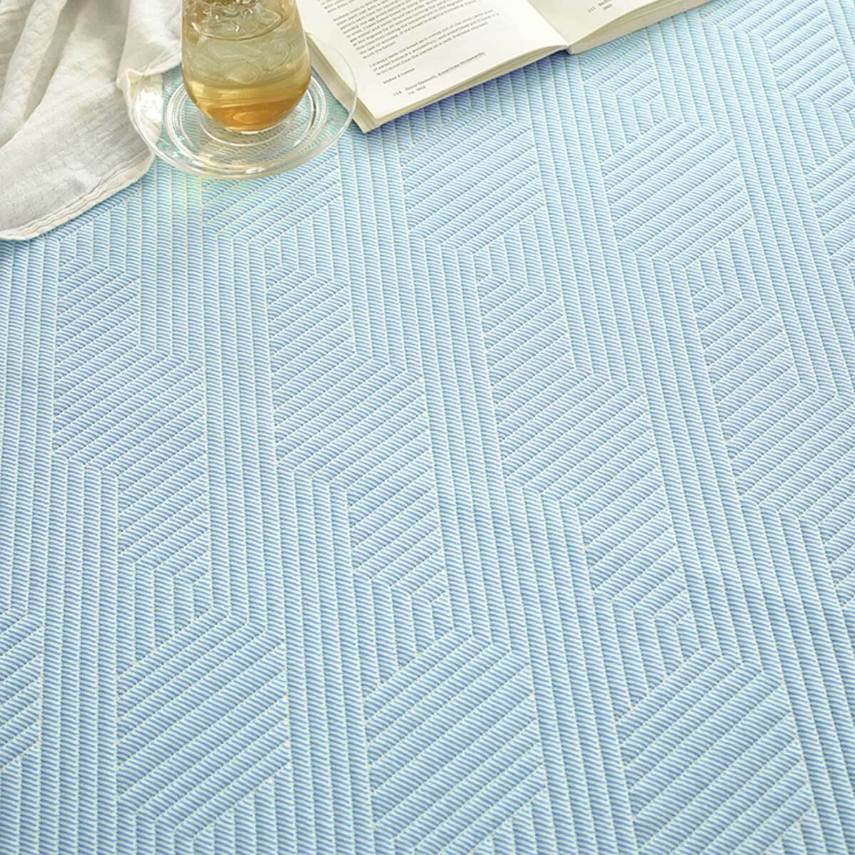 에이프릴엣홈 3중직 아이스 메쉬 패드 - 퀸, 블루