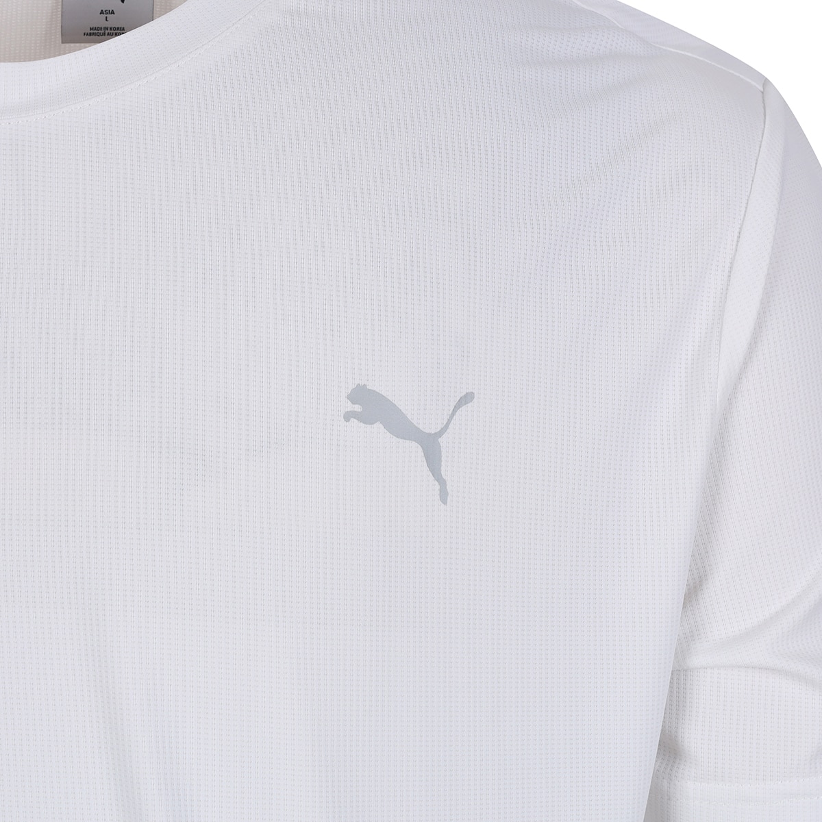 푸마 남성 반소매 러닝 티셔츠 - 화이트, XL
