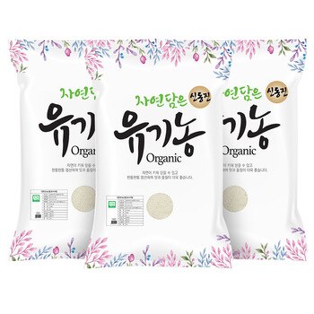 푸른들판 유기농 신동진 3kg x 3포 푸른들판 유기농 신동진 3kg x 3포