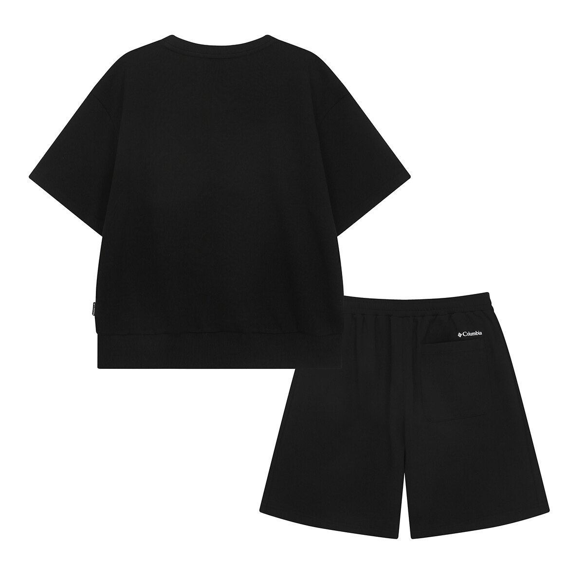 컬럼비아 여성 코튼 스웨트 셋업 - 블랙, M