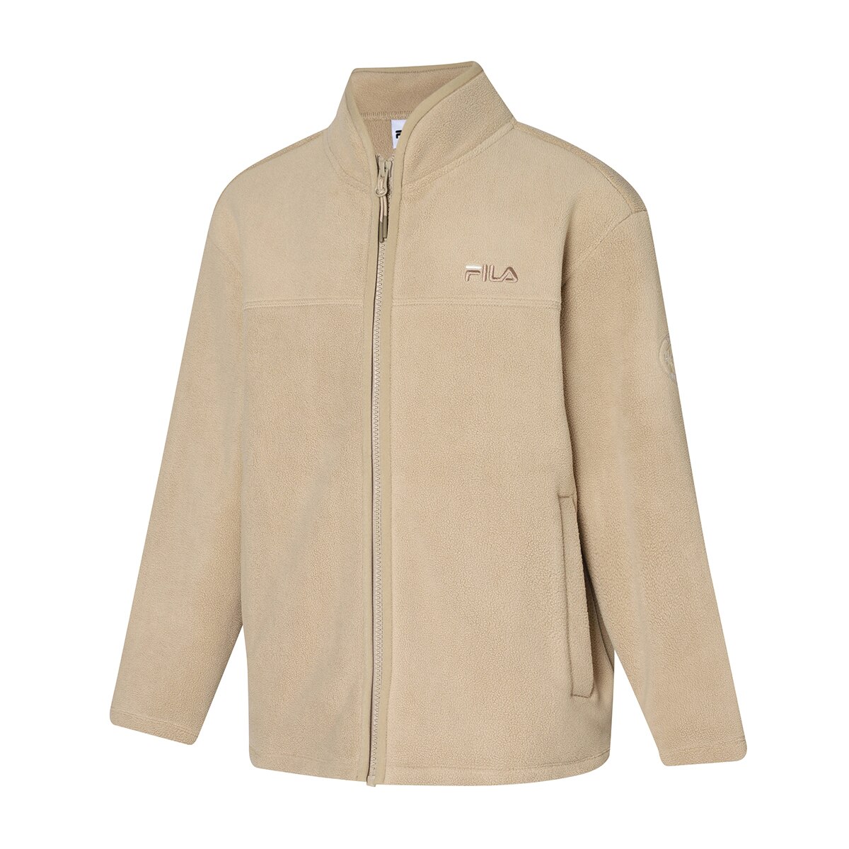 휠라 키즈 보아 플리스 자켓 - 베이지 휠라 키즈 보아 플리스 자켓 - 베이지