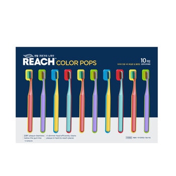 리치 컬러팝스 초미세모 칫솔 10개입