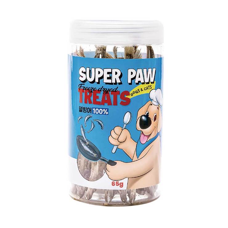슈퍼포우 동결건조 트릿 열빙어 65g x 3 (반려동물용) 슈퍼포우 동결건조 트릿 열빙어 65g x 3 (반려동물용)