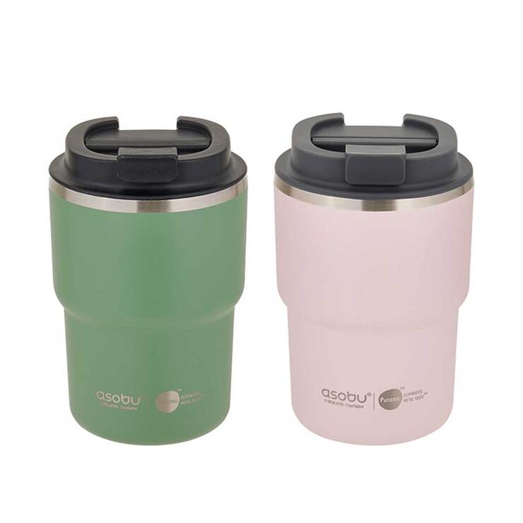 아소부 세라믹 코팅 커피 익스프레스 2PK (360ml) 아소부 세라믹 코팅 커피 익스프레스 2PK (360ml)