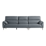 다우닝 데이지 전체 천연가죽 소파 4인