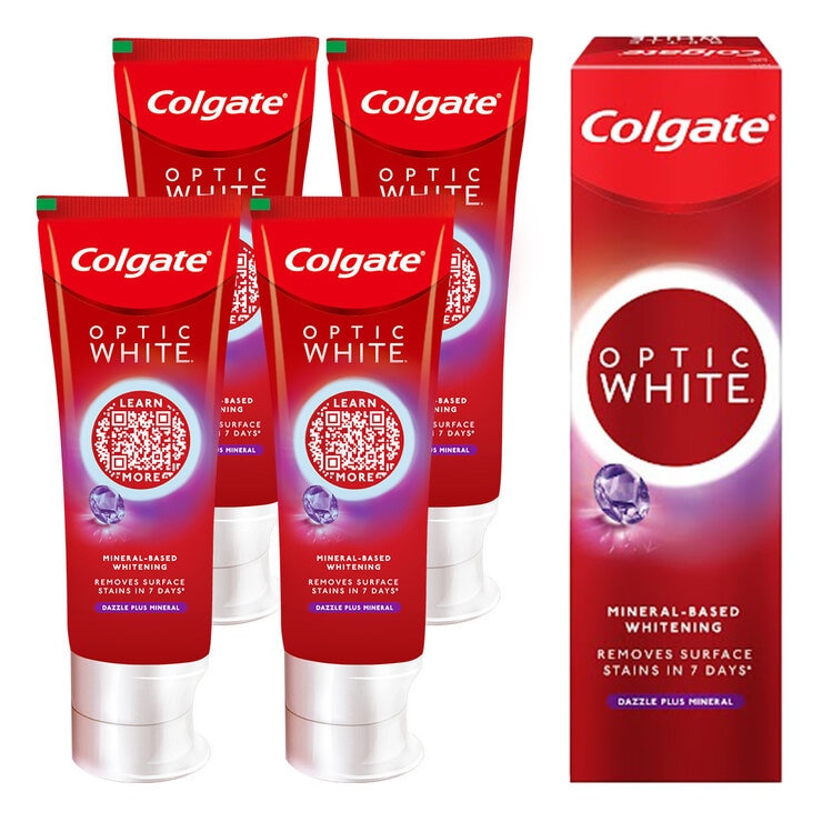 Colgate Optic White Dazzling Toothpaste 100g x 4 642943