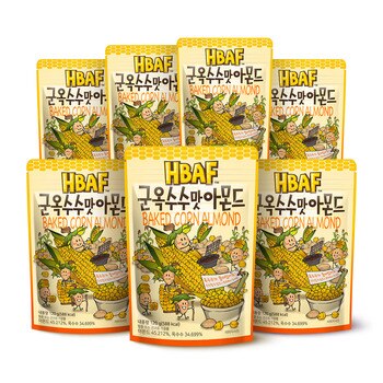 HBAF 군옥수수맛 아몬드 120g x 7봉