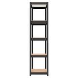 스피드랙 다용도 5단 철제 선반 40 x 40 x 180cm - 블랙