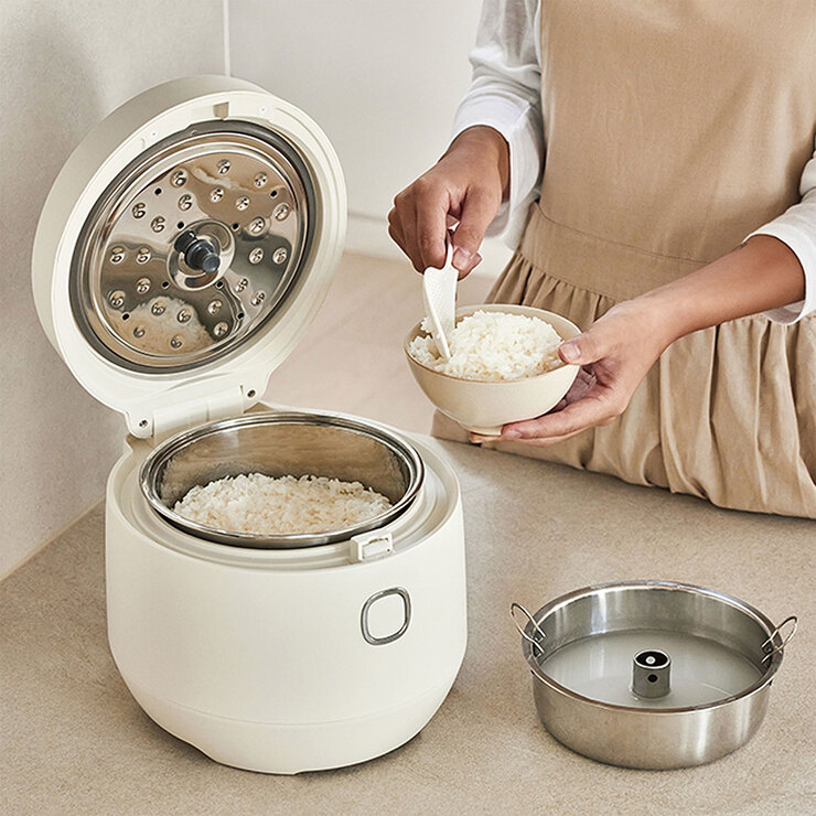 Homezio All Stainless Low Crab Rice Cooker 684043