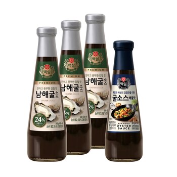 백설 남해굴소스 500g x 3 + 굴소스해물맛 360g 백설 남해굴소스 500g x 3 + 굴소스해물맛 360g