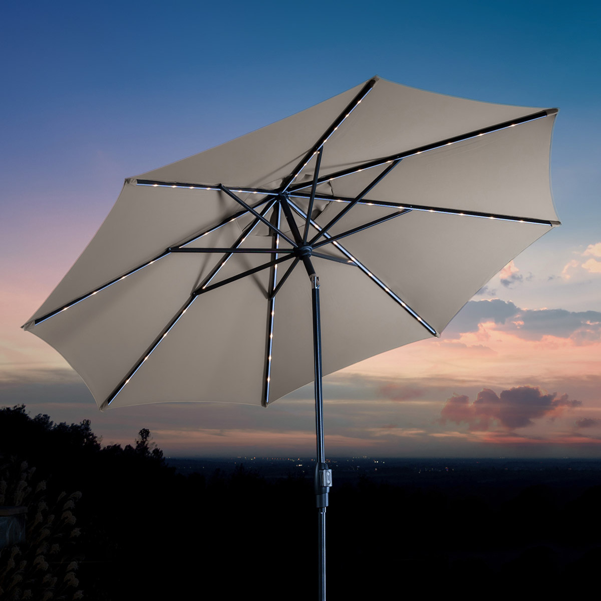 선빌라 LED조명 우산, 지름3.0m