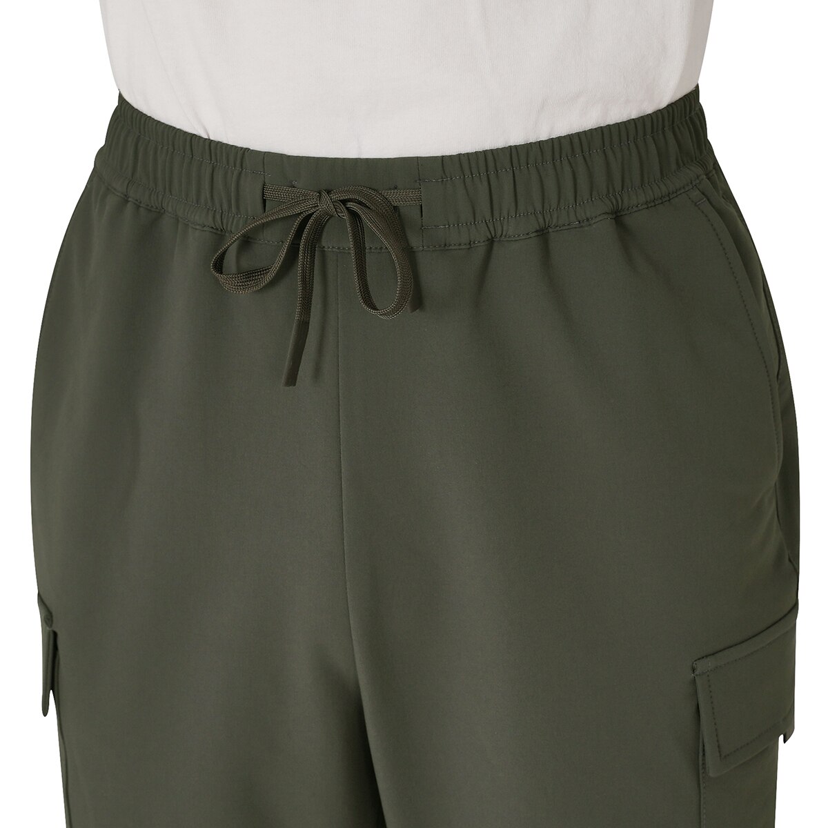 케네스콜 남성 나일론 플리스 카고 조거 - 카키, 30