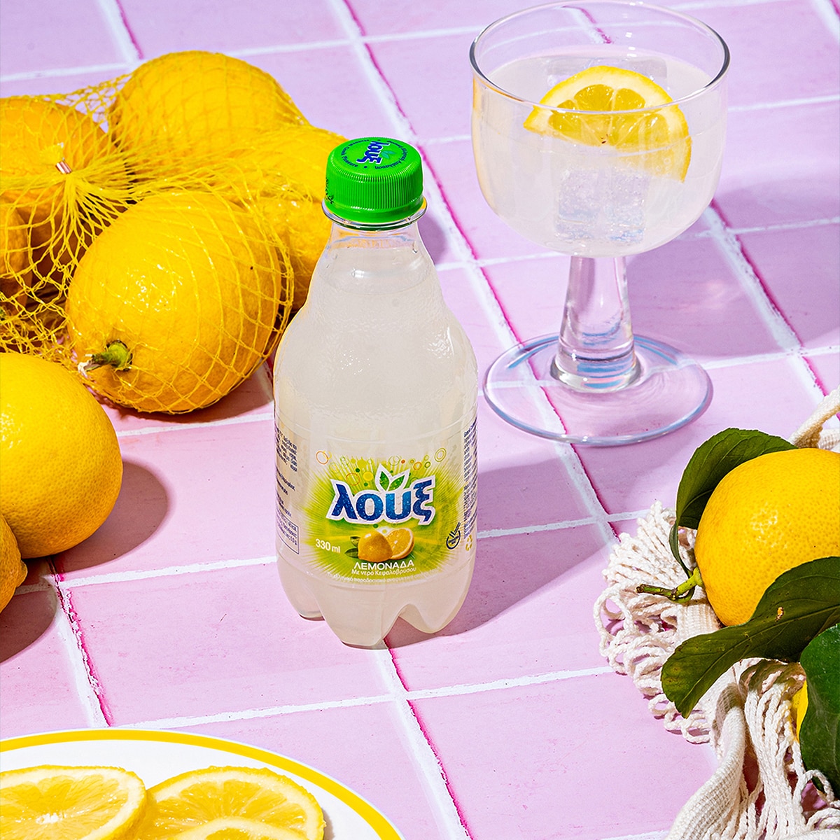 룩스 탄산 드링크 330ml x 12 - 레몬