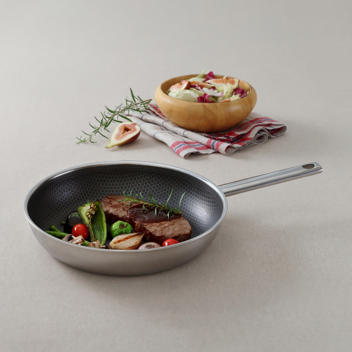 쿡에버 에칭 프라이팬 28cm + 웍 24cm