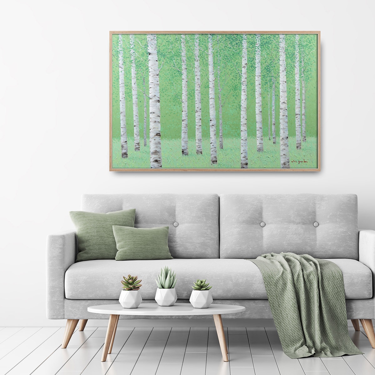 지클레 그림 액자 91x61cm - 숲속의 휴식