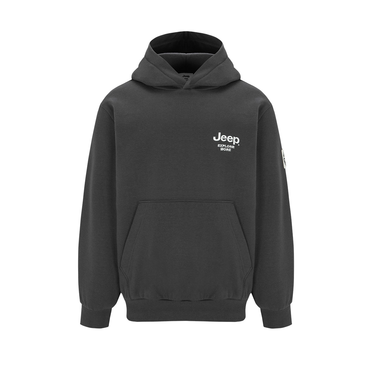 Jeep 키즈 플리스 그래픽 후드 - 차콜, 155 Jeep 키즈 플리스 그래픽 후드 - 차콜, 155