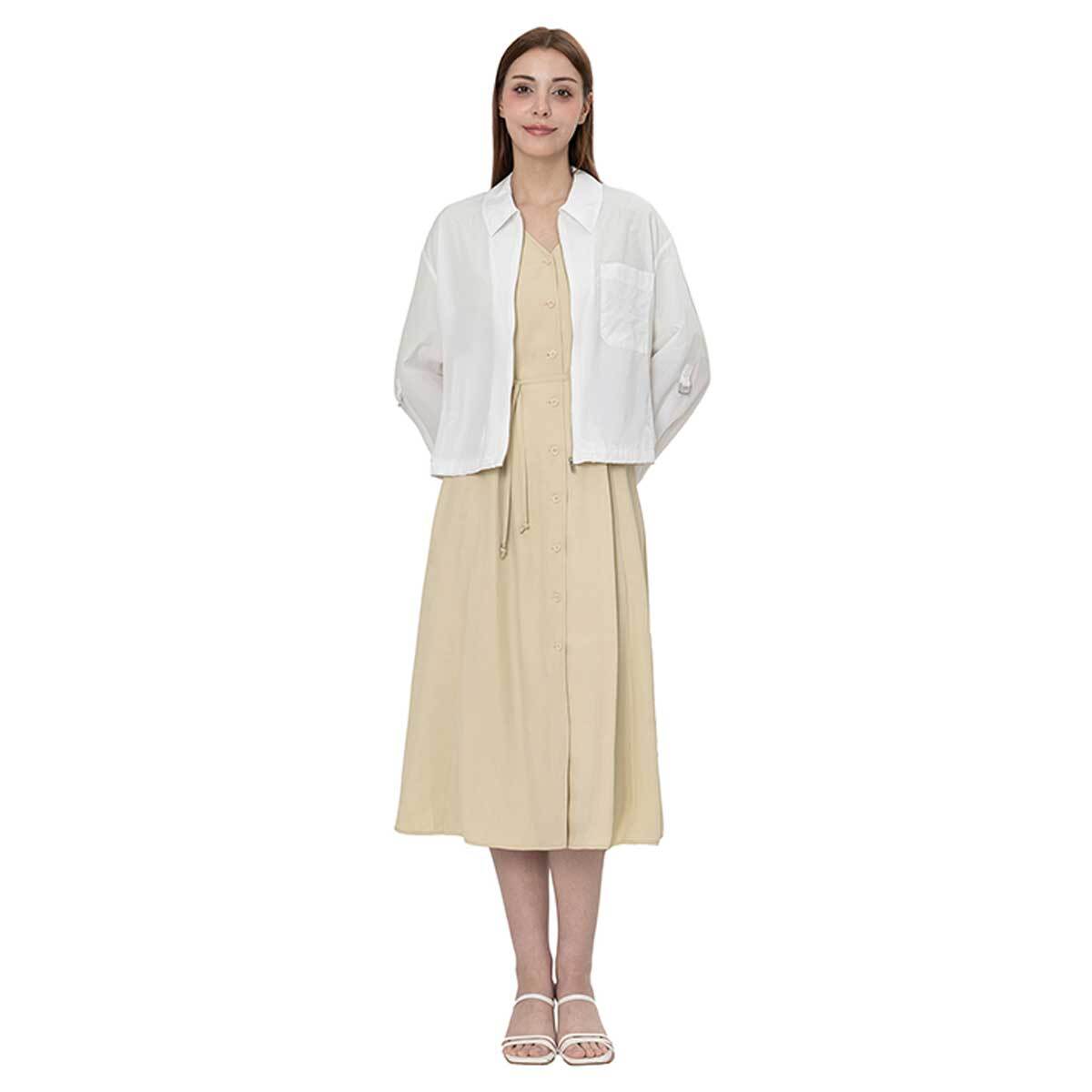 비지트 인 뉴욕 여성 셔츠형 점퍼 - 화이트, S/M