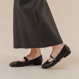 엘리자베스스튜어트 메리제인 플랫 - 블랙, 230mm