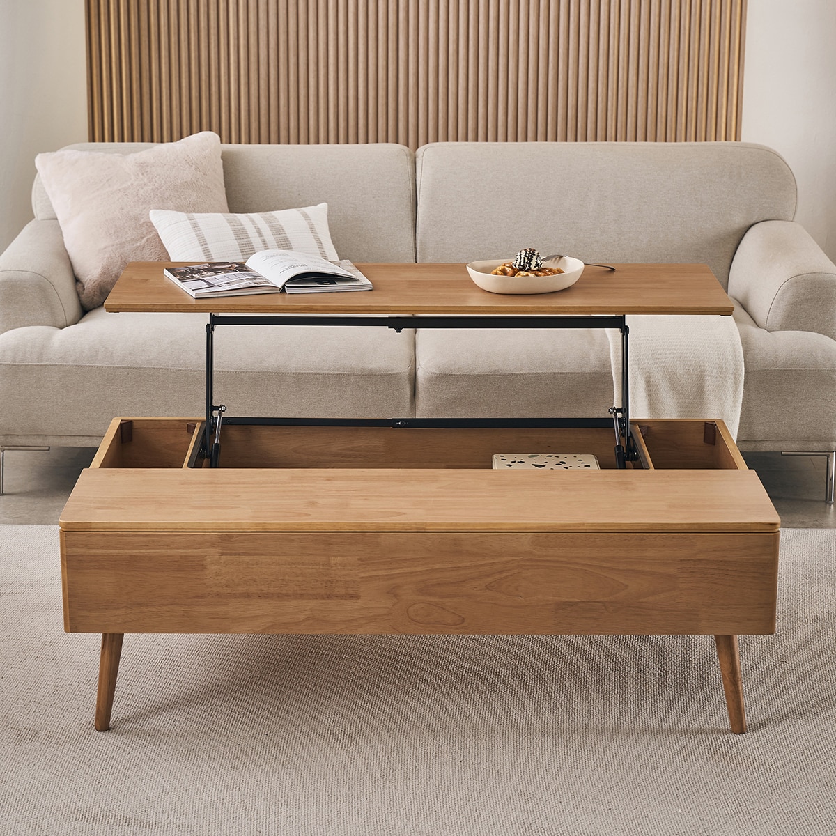 핀란디아 마로네 리프트업 소파 테이블 (1200)