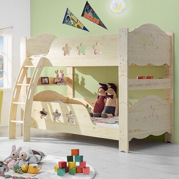 에보니아 앤디 이층 원목 침대