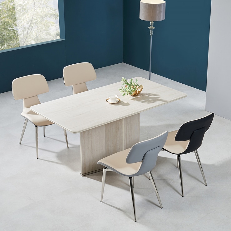 더리치 회전 4인 세라믹 식탁세트 1500