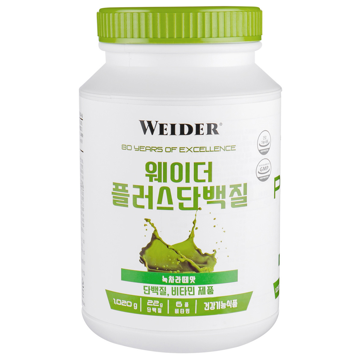 웨이더 플러스 단백질 1,020g - 녹차라떼 맛