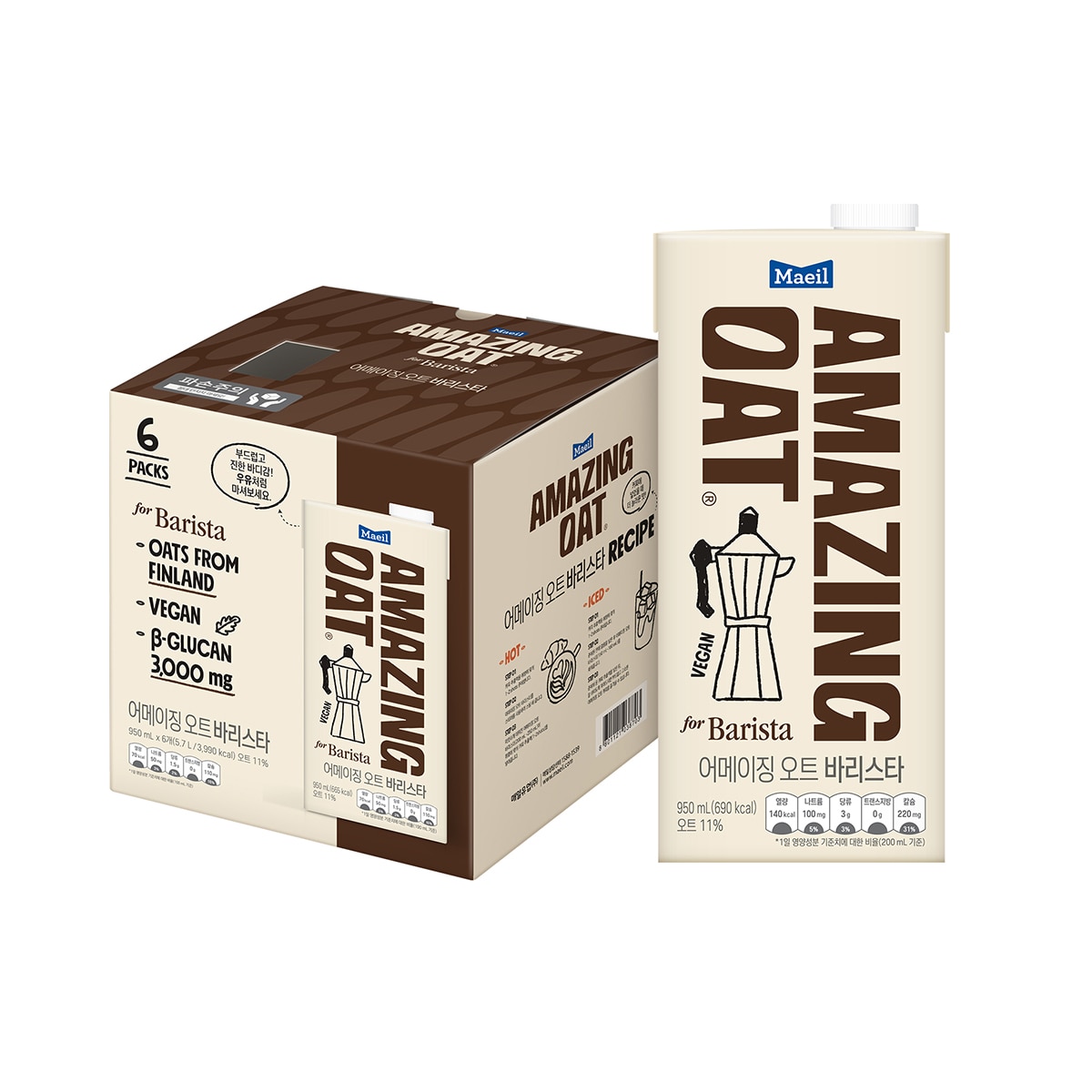 어메이징 오트 바리스타 950ml x 6