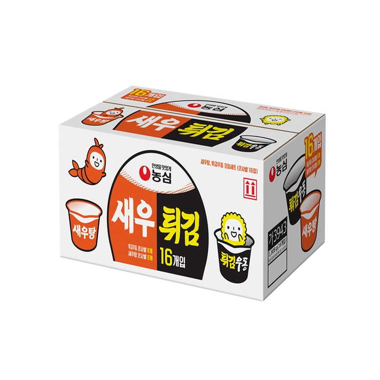 농심 새우탕/튀김우동 큰사발 115g x 8 / 111g x 8 농심 새우탕/튀김우동 큰사발 115g x 8 / 111g x 8