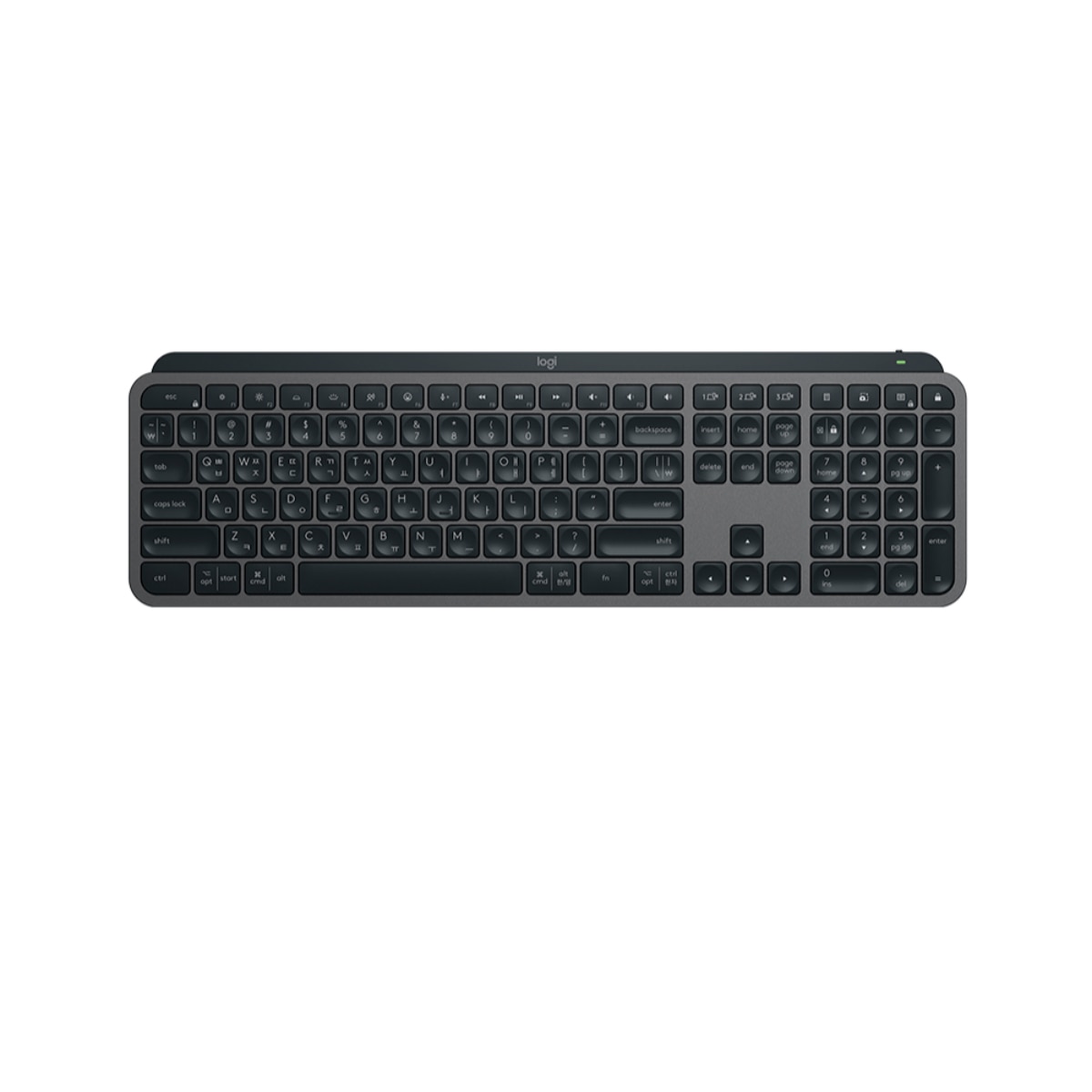 로지텍 무선 블루투스 키보드 그래파이트MX KEYS S