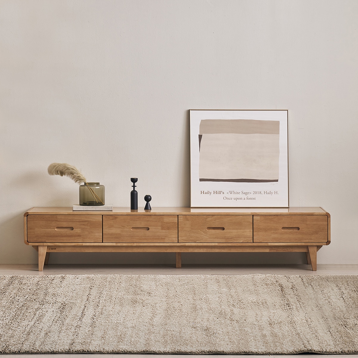 핀란디아 마로네 거실장 (2100)