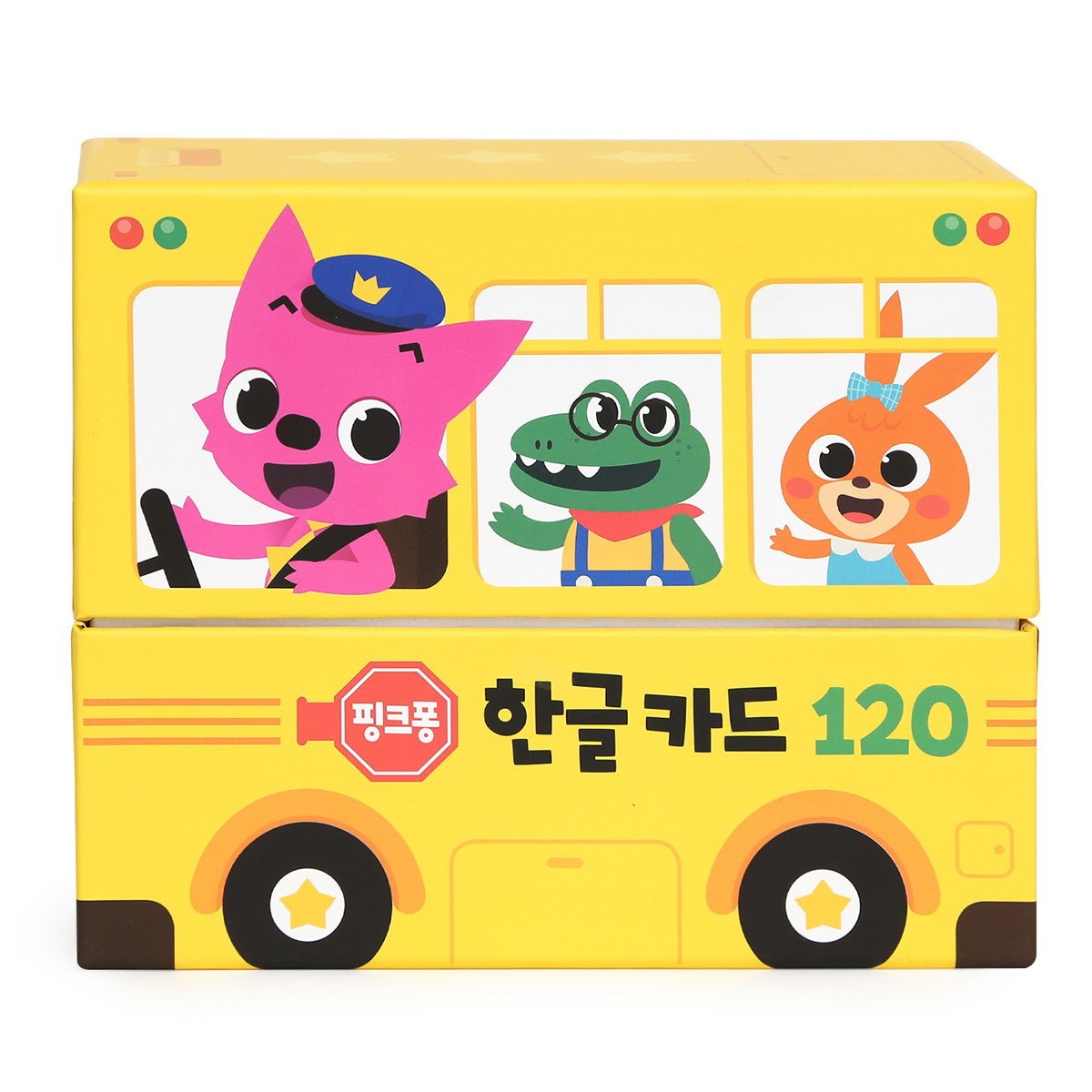 핑크퐁 언어학습 버스, 단어카드 포함, 한글