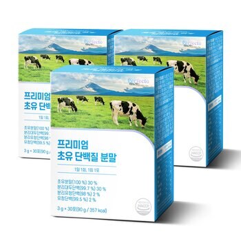 퍼펙토 프리미엄 초유단백질 분말 3g x 30포x 3박스