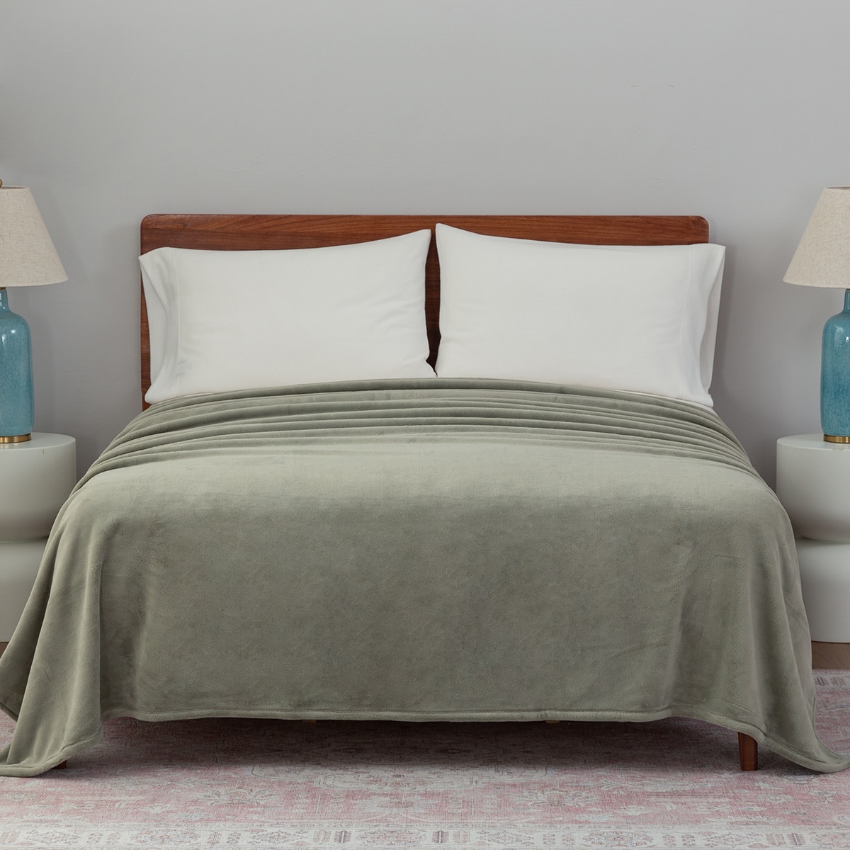 Berkshire 럭스 로프트 담요 249 x 234cm - 그린 Berkshire 럭스 로프트 담요 249 x 234cm - 그린