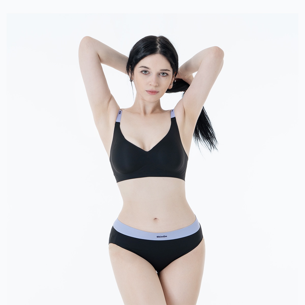 스킨온 여성 스포티 팬티 5매 - 버터옐로우/보이드블랙 스킨온 여성 스포티 팬티 5매 - 버터옐로우/보이드블랙