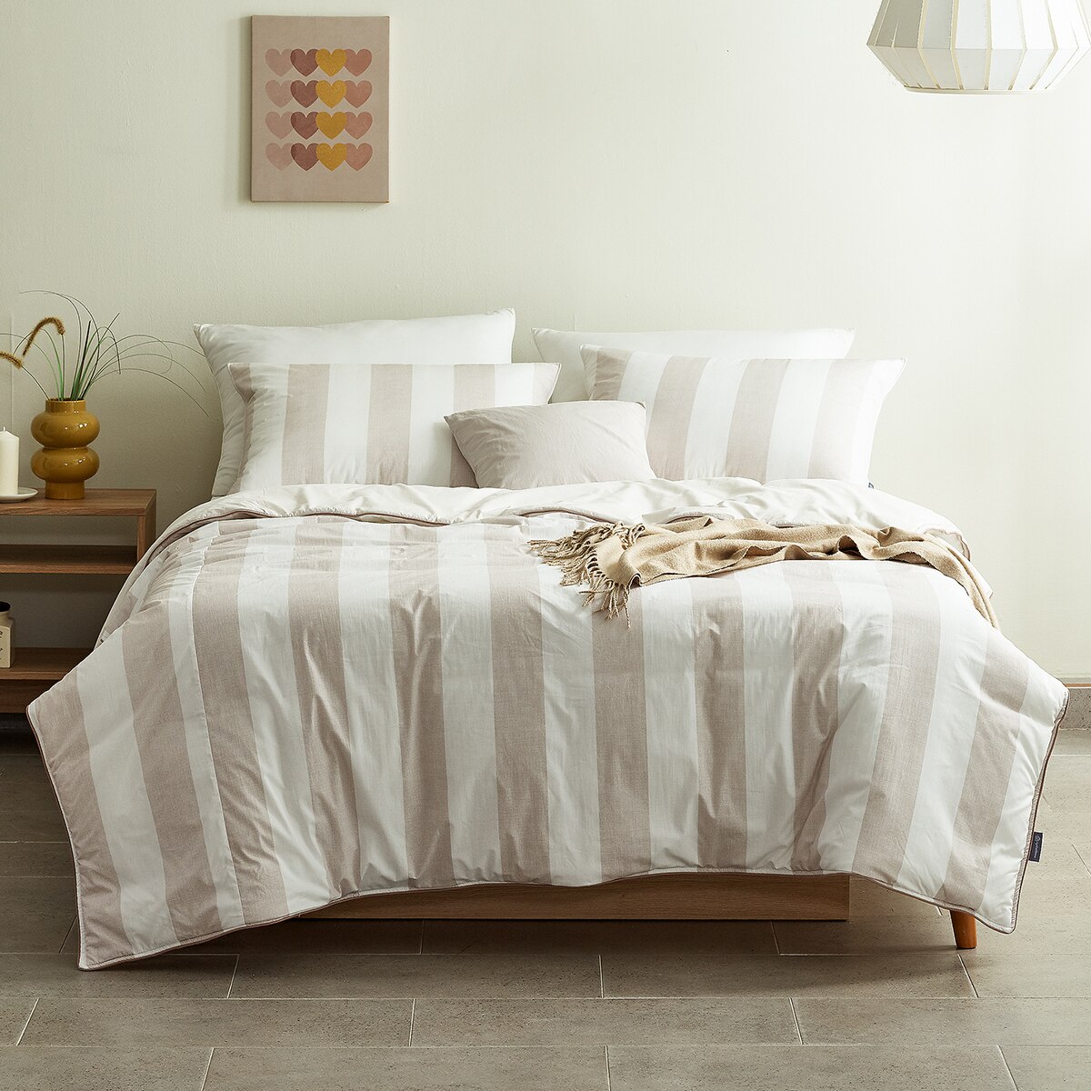 April At Home 60수 고밀도면 차렵이불 베개세트-퀸 April At Home 60수 고밀도면 차렵이불 베개세트-퀸