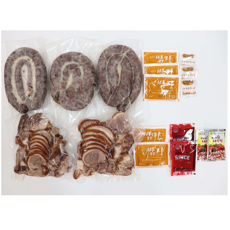 부추고기순대500Gx3 족발슬라이스 960g 부추고기순대500Gx3 족발슬라이스 960g