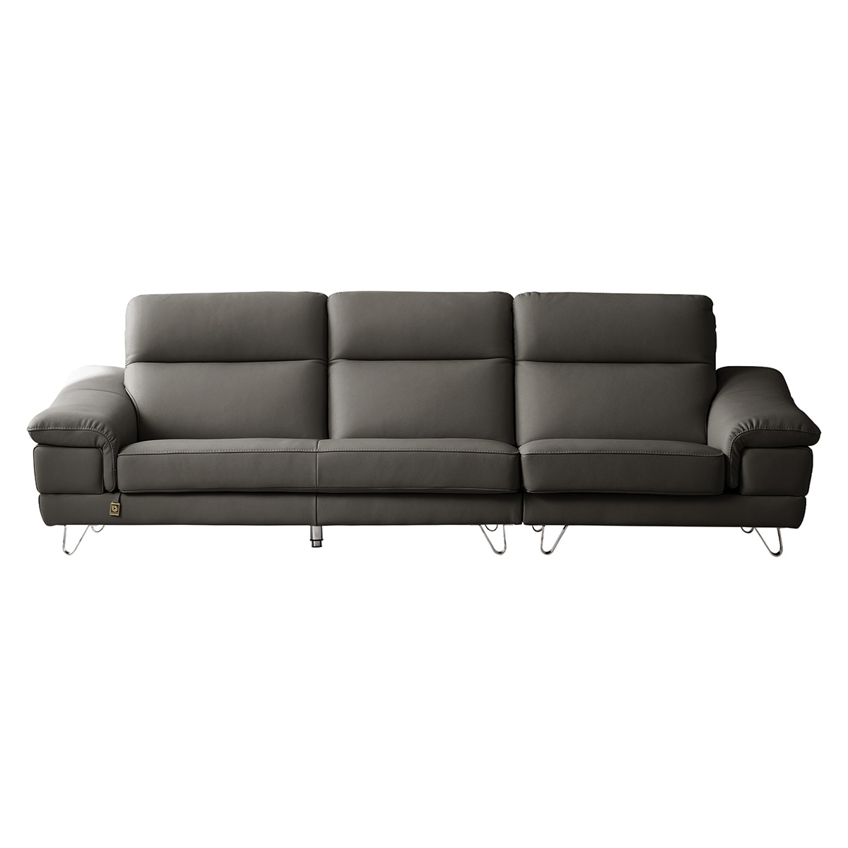 다우닝 레아 스테디 전체 천연가죽 3.5인 소파 - 진그레이 다우닝 레아 스테디 전체 천연가죽 3.5인 소파 - 진그레이