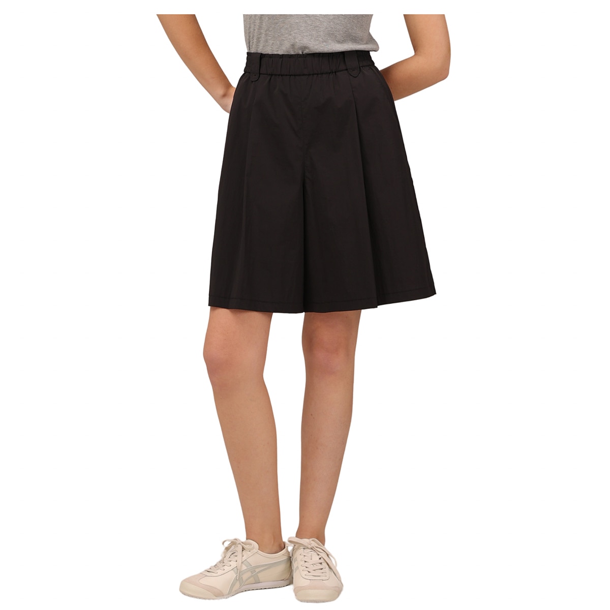 레니본 여성 플레어 반바지