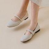 엘리자베스스튜어트 메리제인 플랫 - 아이보리, 255mm