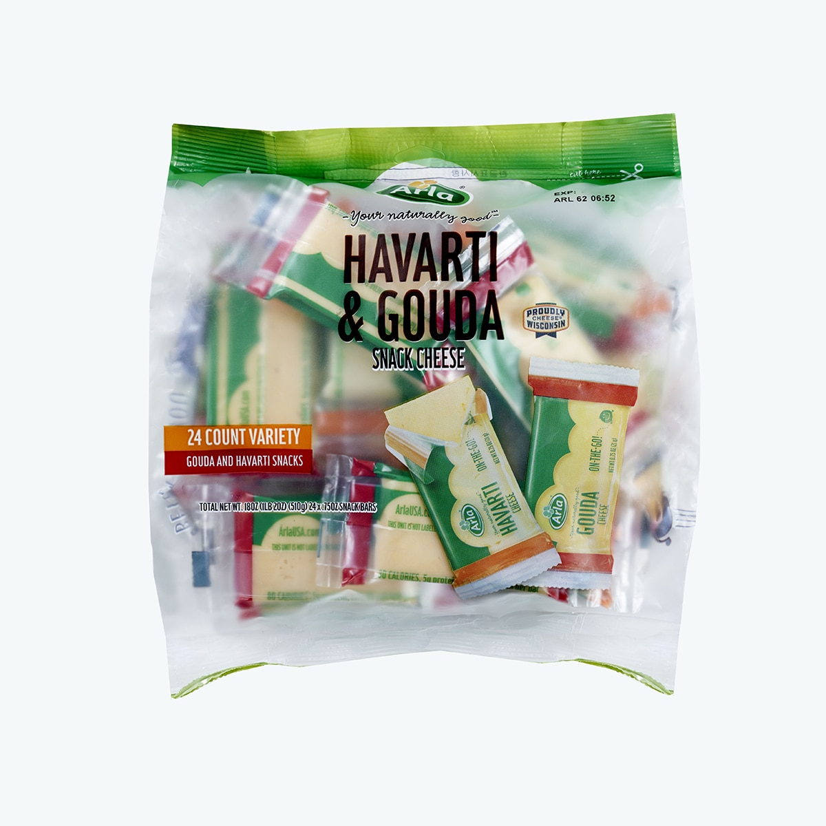 Arla 하바티 & 고다 스낵치즈 510g x 432ea